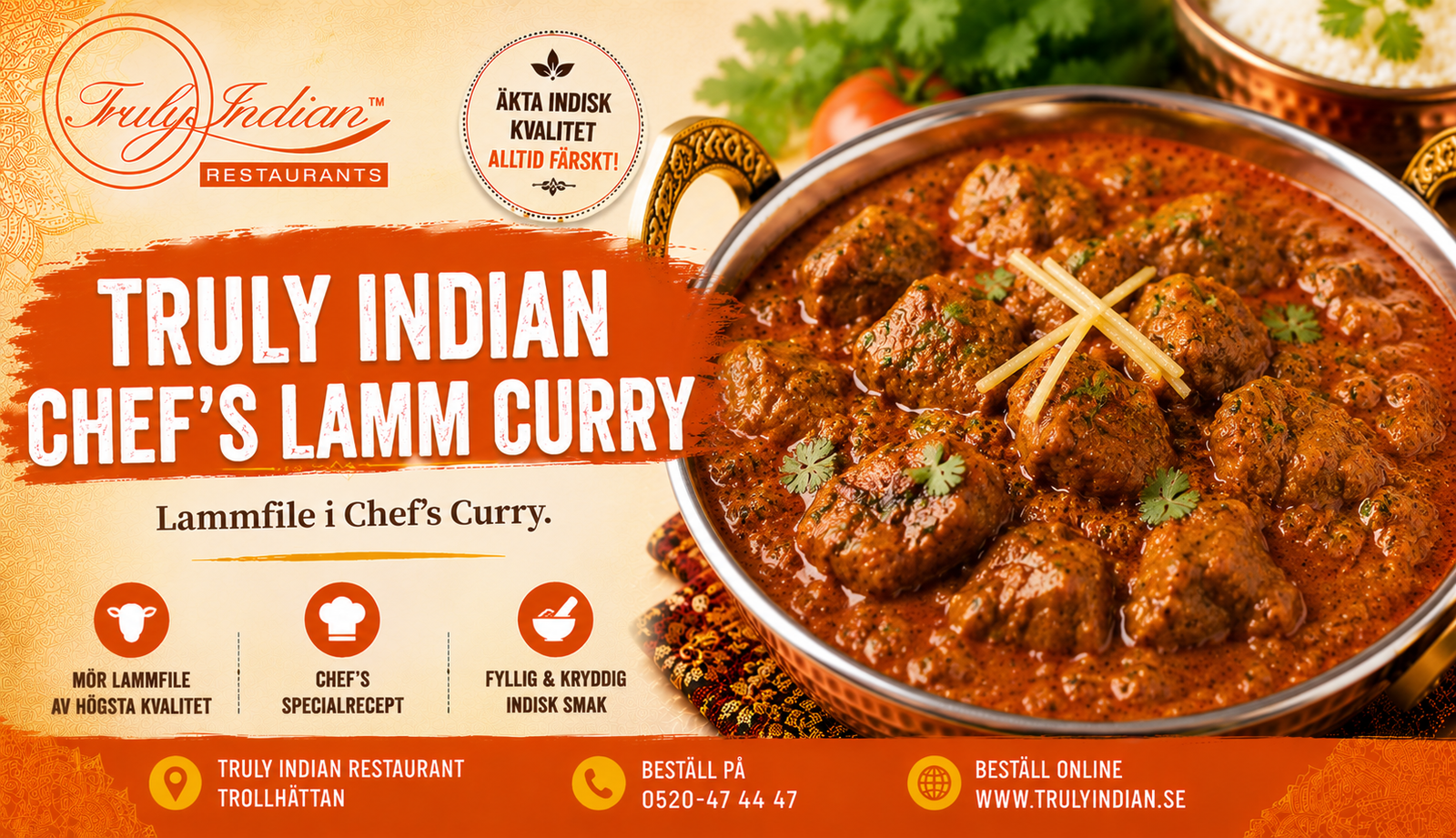 Truly Indian Chef's Lamm Curry